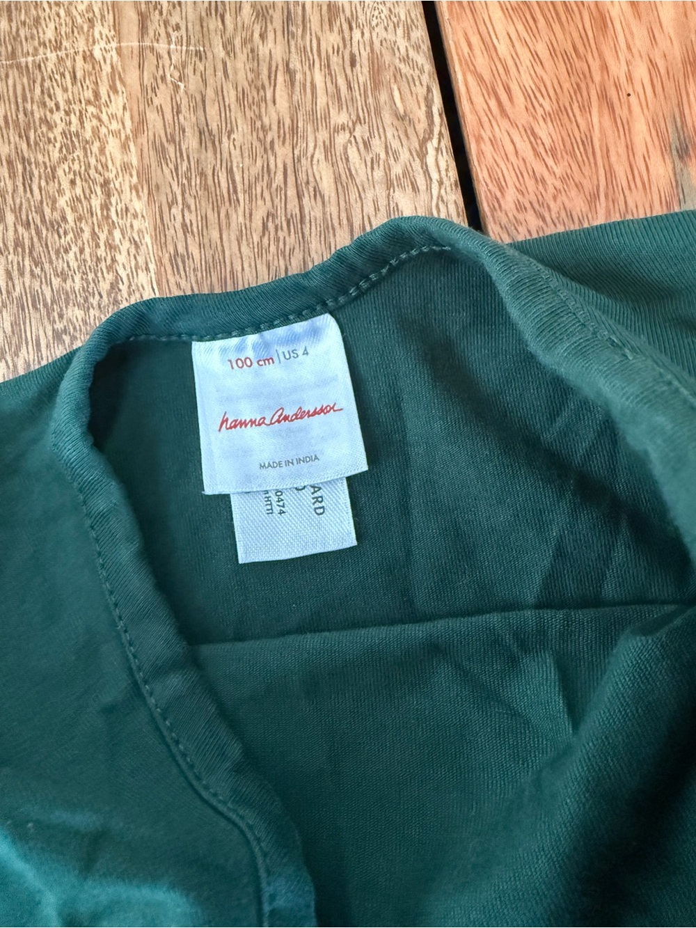 Hanna Andersson Green Long-Sleeve Tulle Dress with Holiday Embroidery - Picture 4 of 4